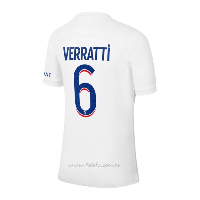 Camiseta Paris Saint-Germain Jugador Verratti Tercera 2022-2023